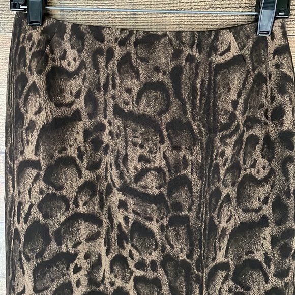 Lafayette 148 New York leopard print wool pencil skirt Size 0 - Picture 2 of 8